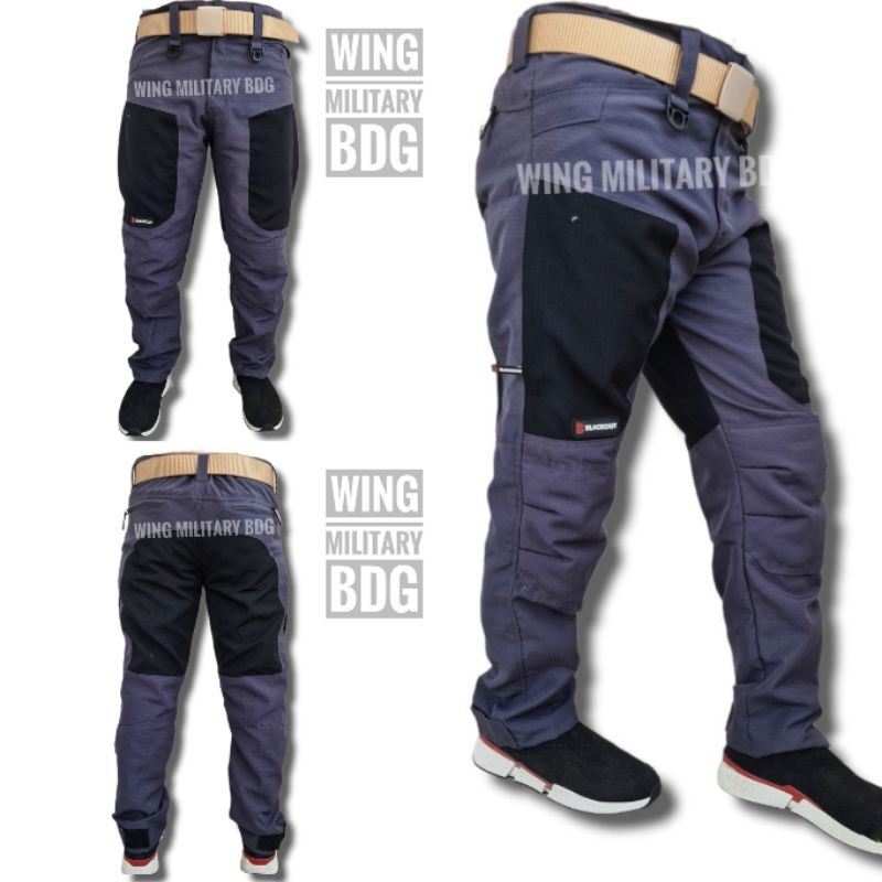 celana tactical celana panjang cargo blckout