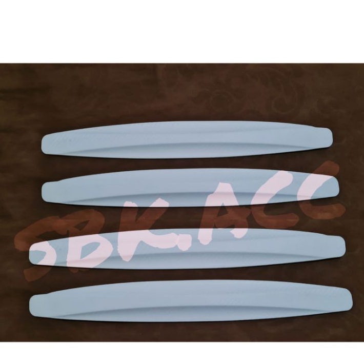 List Bumper Guard / Pelindung Bumper Mobil Universal Putih 4pcs