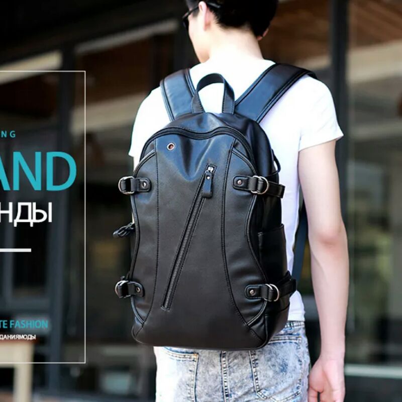 DISTRO Klub New Arrival - Tas Ransel Kulit IAC Backpack Up to 15 inch - Tas Pria Tas Wanita Laptop