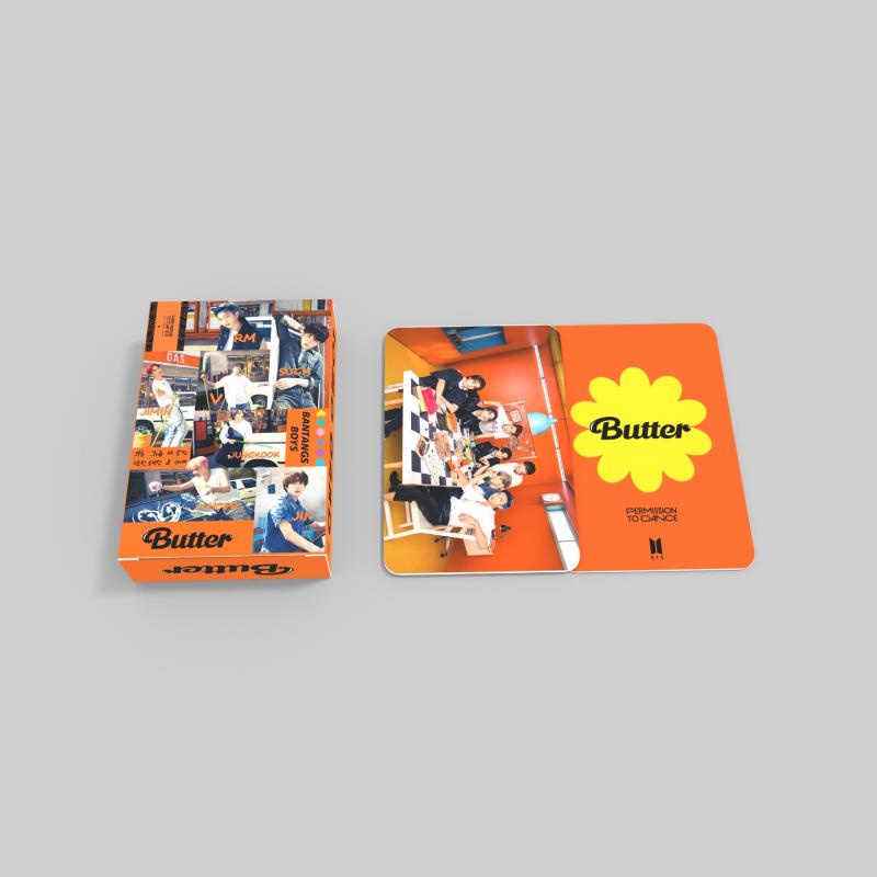 55pcs / set Kartu Foto KPOP BTS Butter Lomo