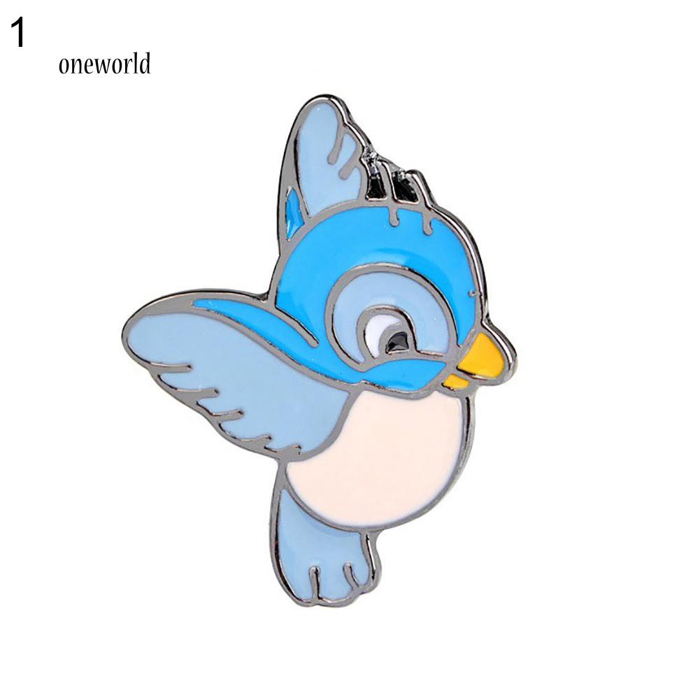 Bros Bentuk Burung Terbang Kartun Warna Biru Untuk Aksesoris