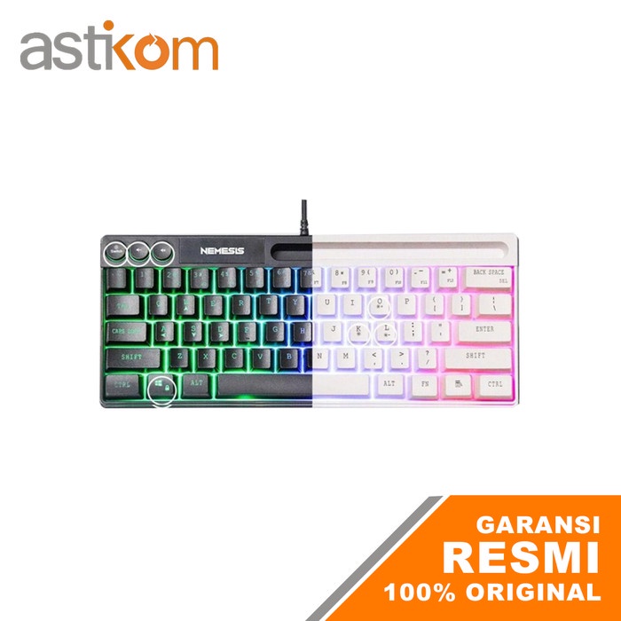 Keyboard Gaming NYK Nemesis ERIS K-06 K06 Rainbow TKL Membrane