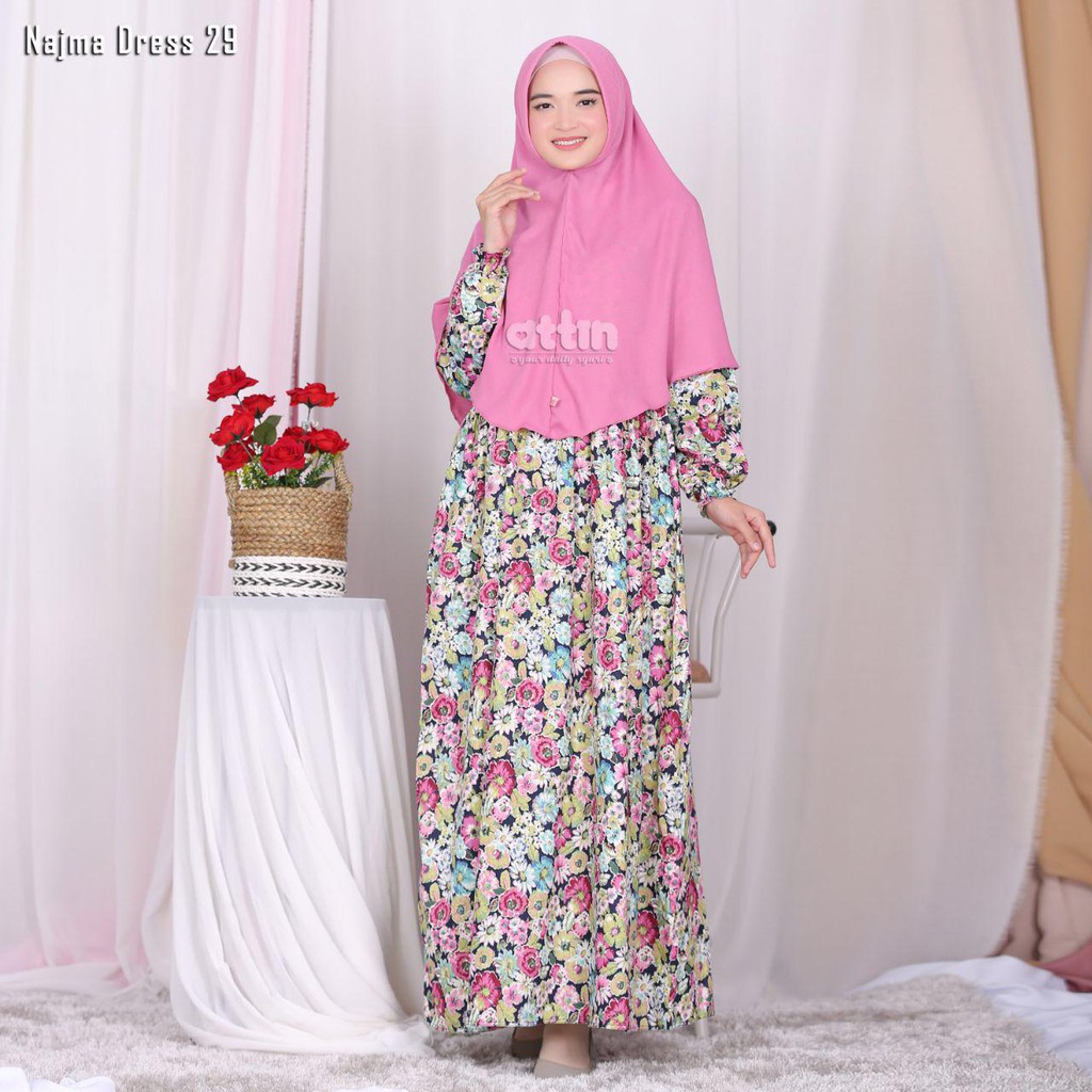 Najma Dress Code 28-29 Gamis Original By ATTIN