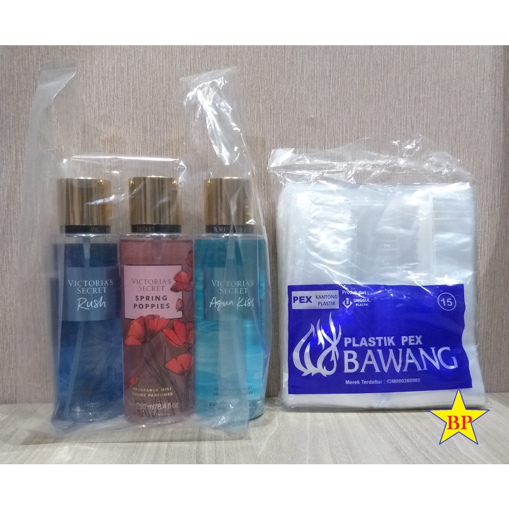 Kresek Plastik Bening 15 cm /Kresek PEX/ Kresek Bening Bawang 15 x 33 cm