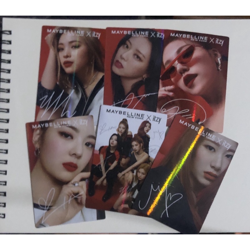 photocard itzy maybelline official