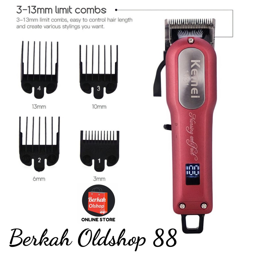 Berkah Oldshop 88 - Alat Mesin Cukur Rambut Original Kemei KM-1031 / Alat Cukur Rambut Elektrik / Mesin Cukur Rambut