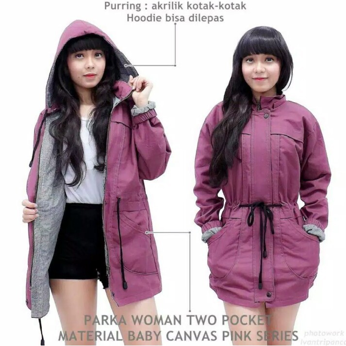 Jaket Parka Wanita Jumbo LD 130.cm