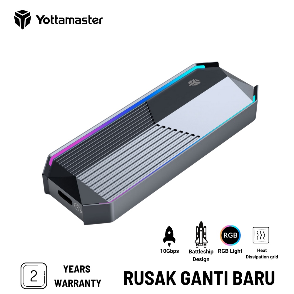 Yottamaster Y Warrior M.2 NVMe RGB SSD Enclosure ( WA1-C3 )