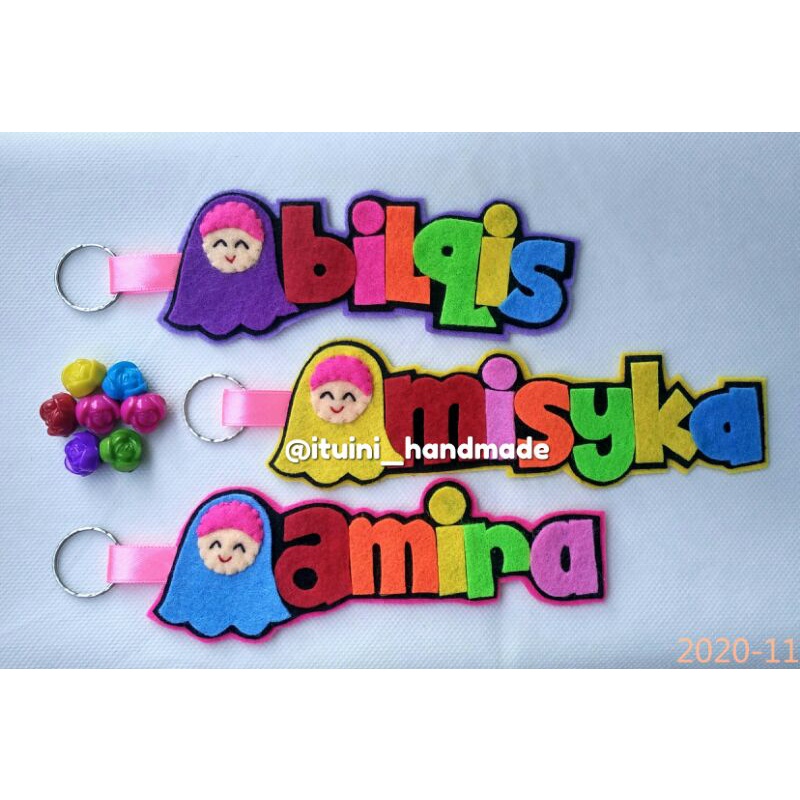 

Gantungan Nama Flanel by ituini_handmade