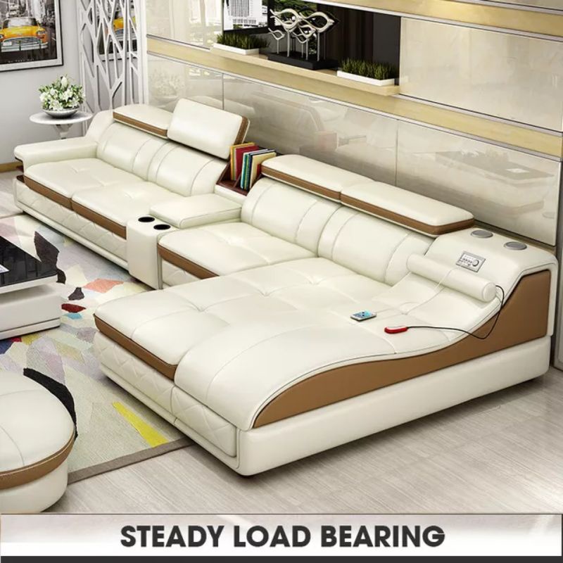 Sofa Minimalis Kursi Sudut Terbaru Kulit Mewah Kursi Jati Kualitas Premium
