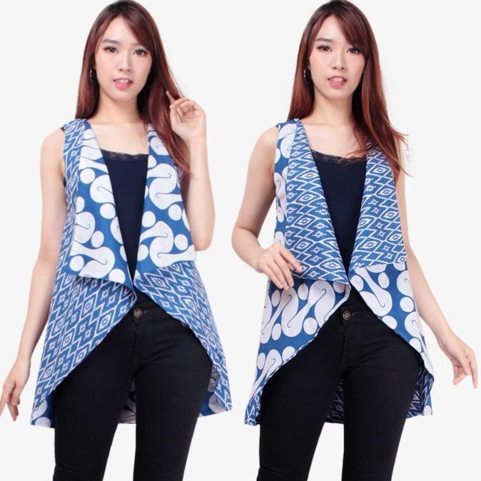 Arisa Blazer Bolero Batik Bolak Balik Wanita Jumbo Fit To Xxl Promo Heboh