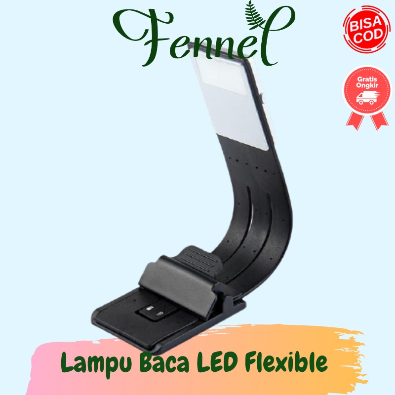 Lampu Baca LED Detachable Flexible Clip Bookmark Lights KD-20