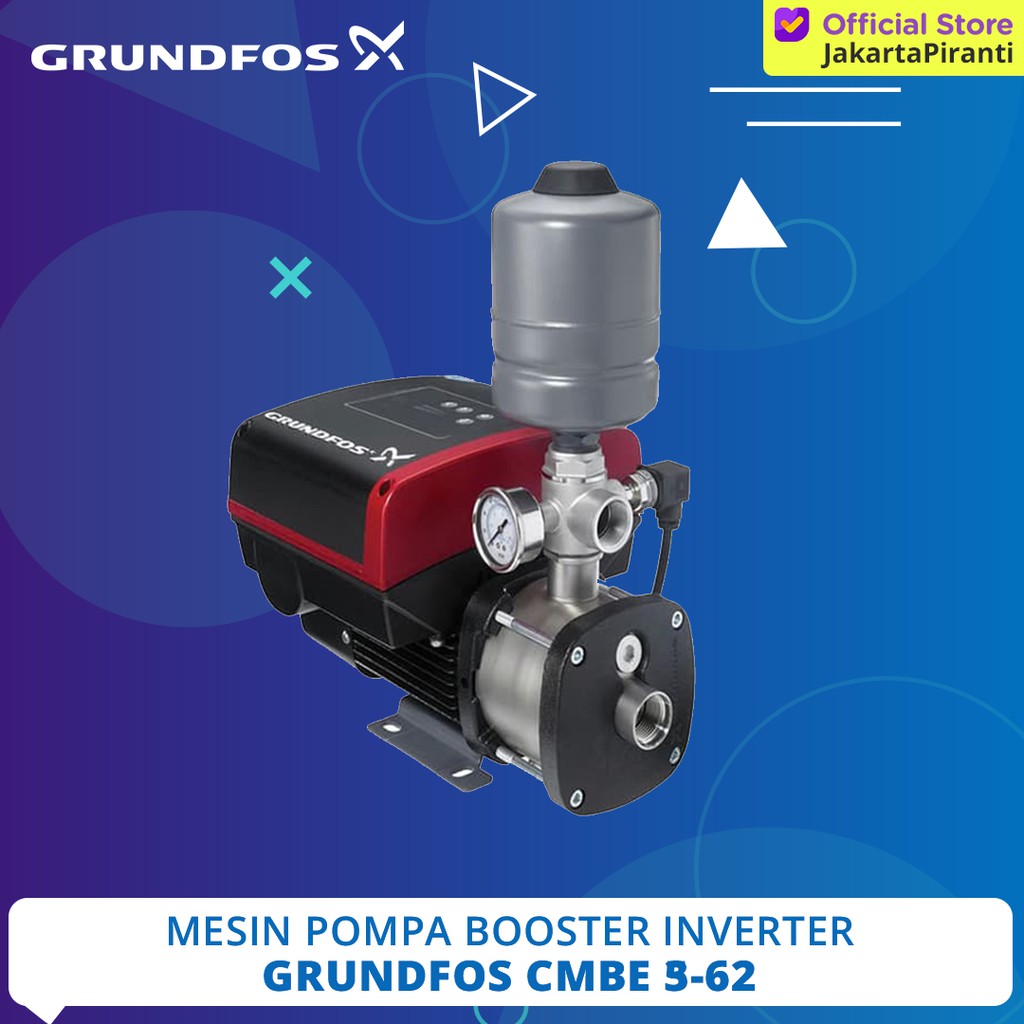 Mesin Pompa Pendorong Booster Pump Inverter Grundfos CMBE 5-62 | Shopee ...