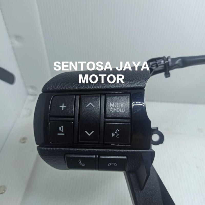 Tombol Audio Steer Stir Fortuner VRZ Hilux Revo 2016 Up Original Hitam