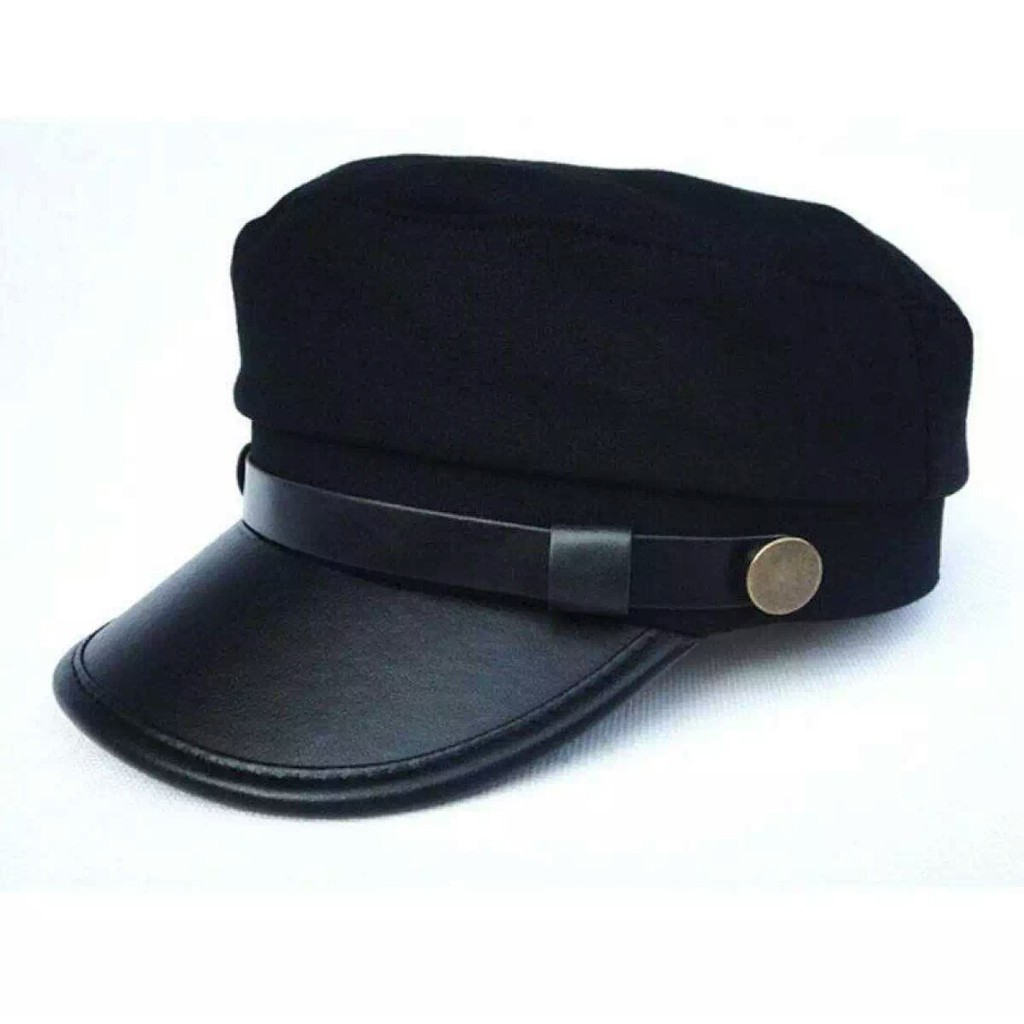  COD TOPI  DISTRO  PRIA TOPI  SAILORMAN ARMY LEATHER CAP 