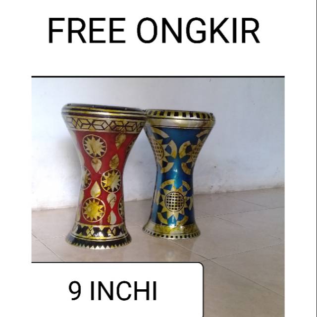 Darbuka calty 9 inchi rebana banjari full set free ongkir