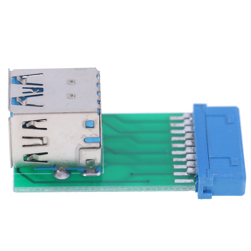 {LUCKID}1Pc Motherboard 20Pin Header To 2 Ports USB 3.0 Type A Female Port HUB Adapters