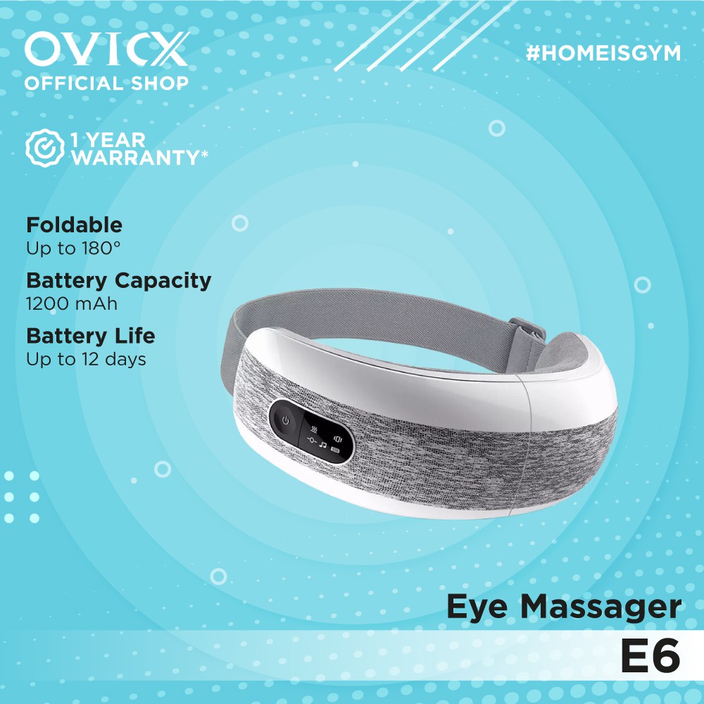 OVICX E6 Smart 4 Modes Bluetooth Foldable Music Eye Massager