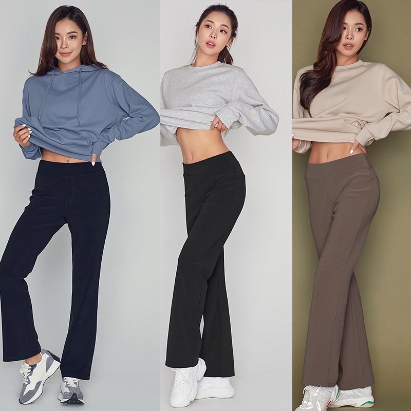 [8warna] STL 10 Bootcut Pants - Celana Olahraga Panjang Wanita Branded Original