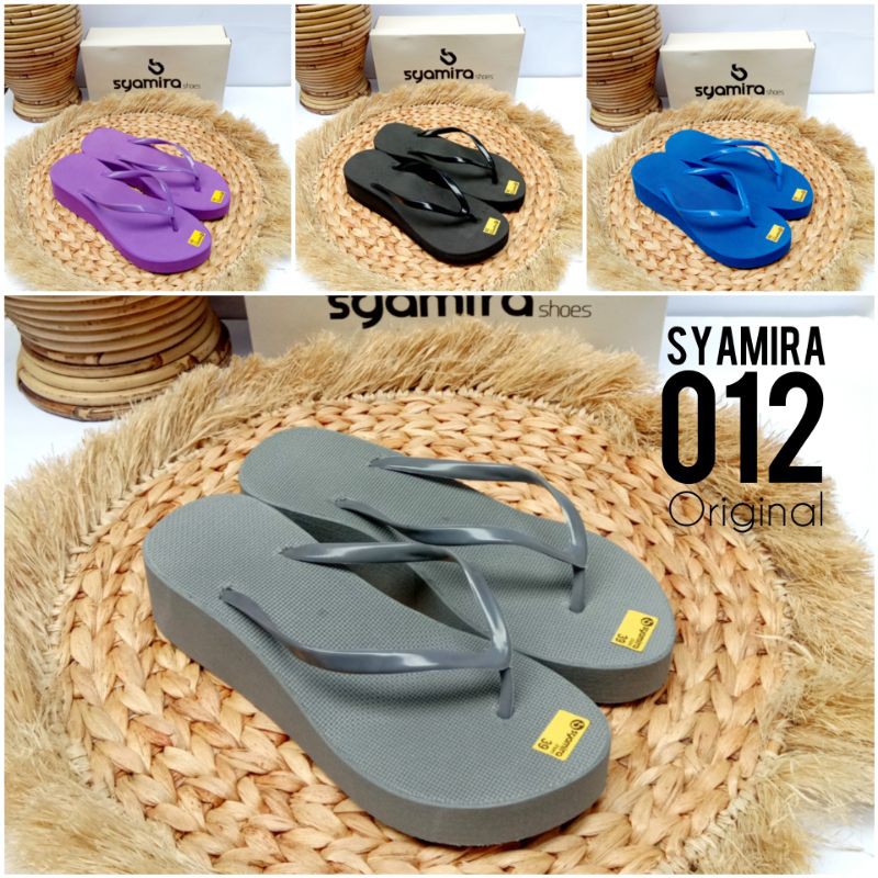Vol 2 Syamira 012 Wedges spon / Sandal jepit spon / sandal wedges / Sandal spon / Sandal wanita dewa