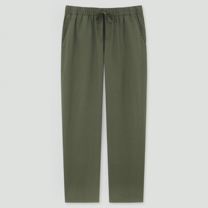 UN*QLO Cotton Relax Pants-Green