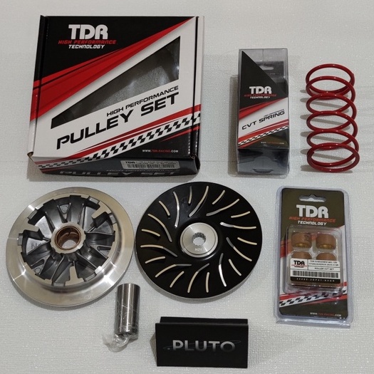 PAKET UPGRADE CVT TDR NMAX AEROX LEXI - PULLEY SET - ROLLER - PER CVT