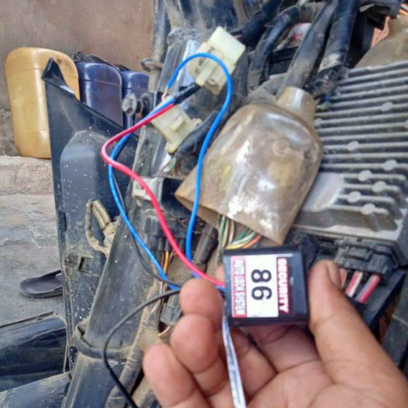 Pengaman Motor Sensor Sentuh Anti Maling timer alarm klakson  Kunci Rahasia-Non Alarm