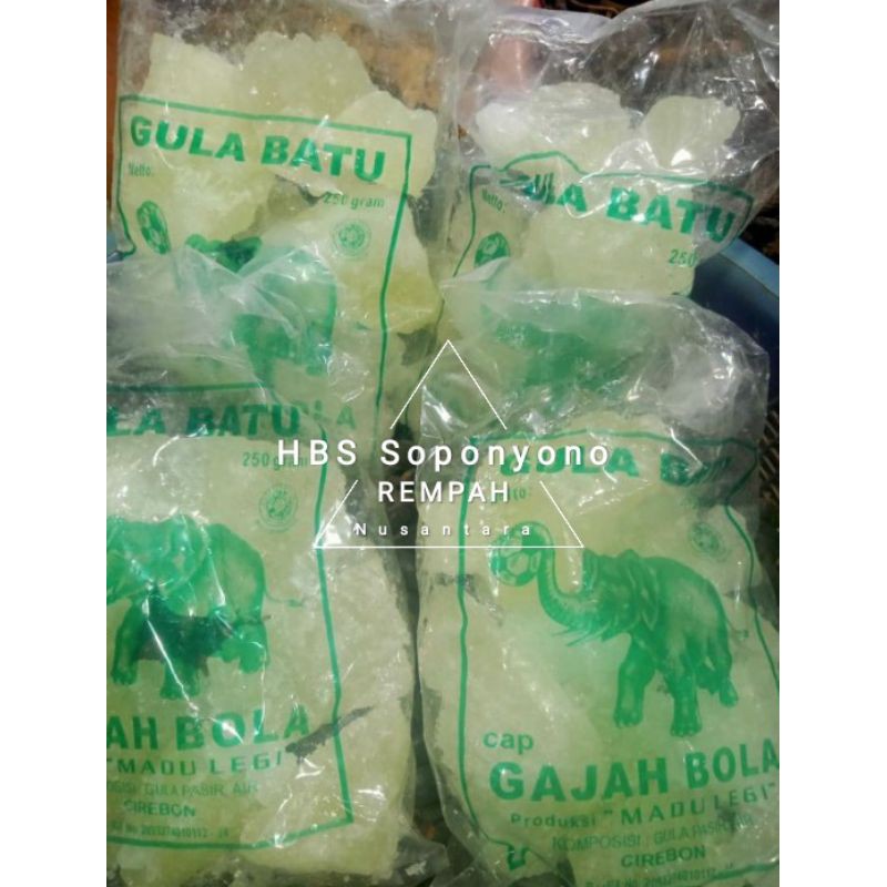 

Gula Batu 100% asli SUPER, warna kuning 250 gram
