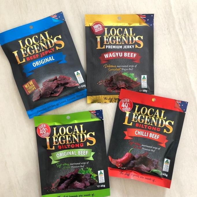

LOCAL LEGENDS BEEF ORIGINAL JERKY AUSTRALIA BILTONG WAGYU FSDGDF252