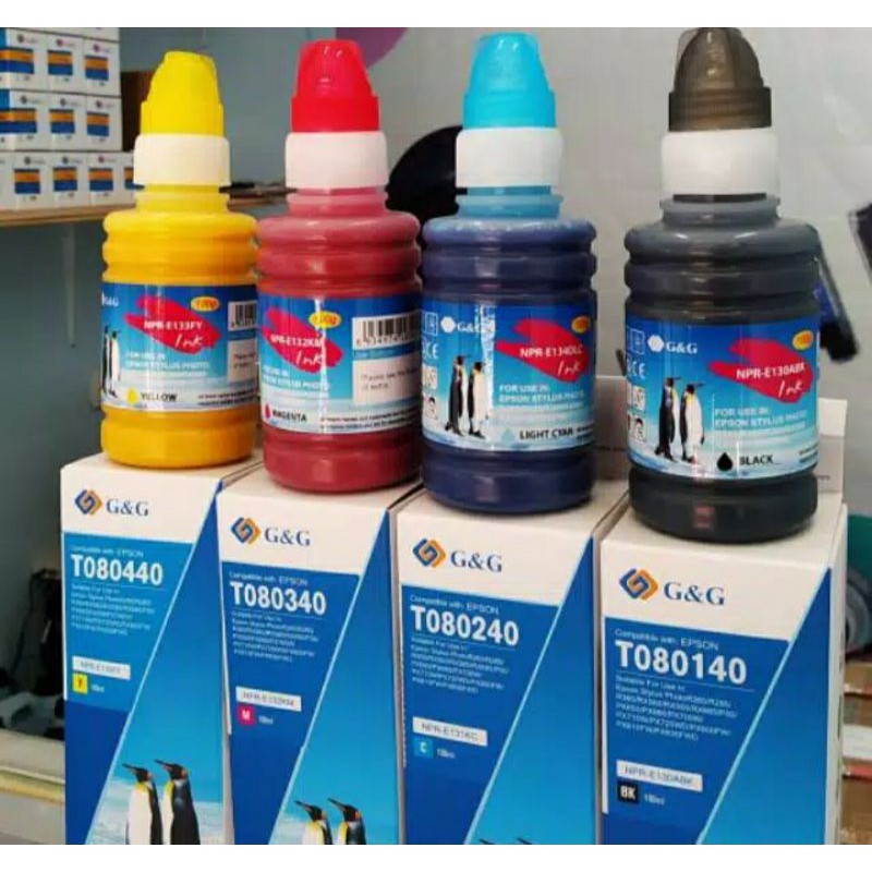 tinta art paper epson infus 664 - 003 / tinta dye epson 003 / tinta dye epson 664 / tinta dye canon GI790 Gseries / inktank G&amp;G hasil mantapz jiwa