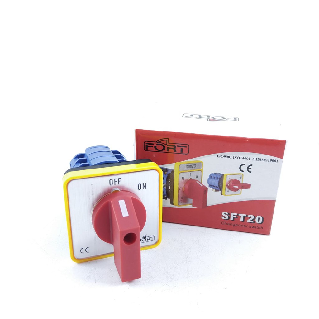 Selector Saklar Putar Rotary Switch SFT20 3p On Off Fort