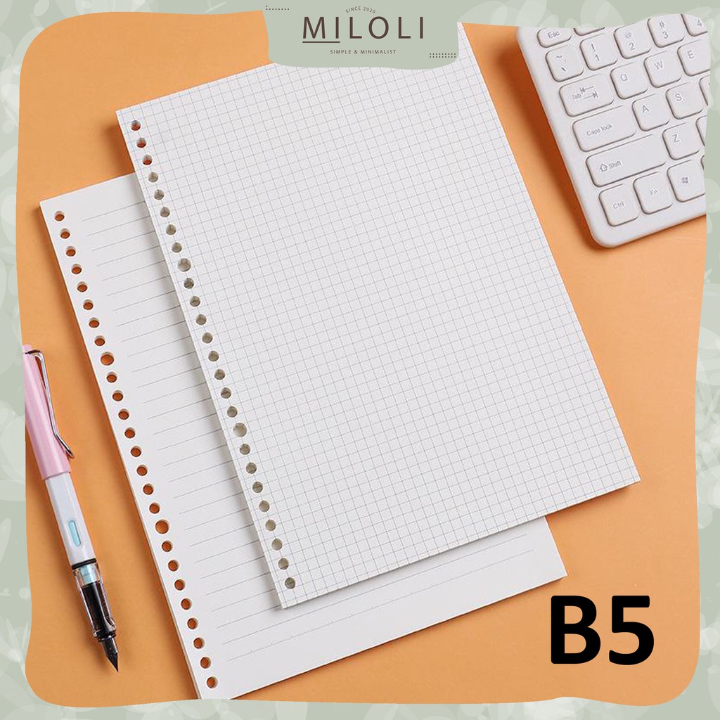 

[MILOLI] Loose Leaf B5 Isi Binder B5 Refill Notebook 26 Lubang - E0016
