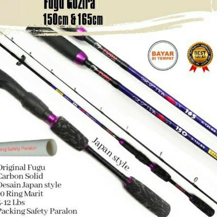 Paling Diminati Joran Fugu Gozira dan Daihan Kenzaki Carbon Solid 120 135 150 165 180 cm