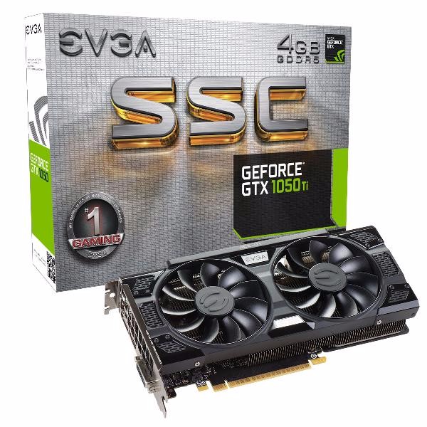 VGA EVGA GeForce GTX 1050 Ti SSC GAMING ACX 3.0 4GB GDDR5