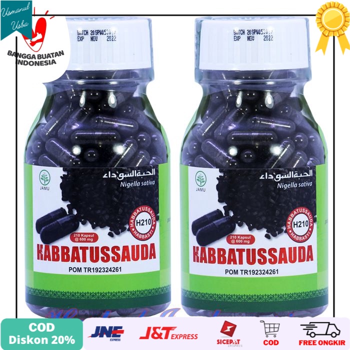 

◾COD◾ HABBATUSSAUDA Herbal Niaga Utama HNU 210 Kapsul | Habatusauda