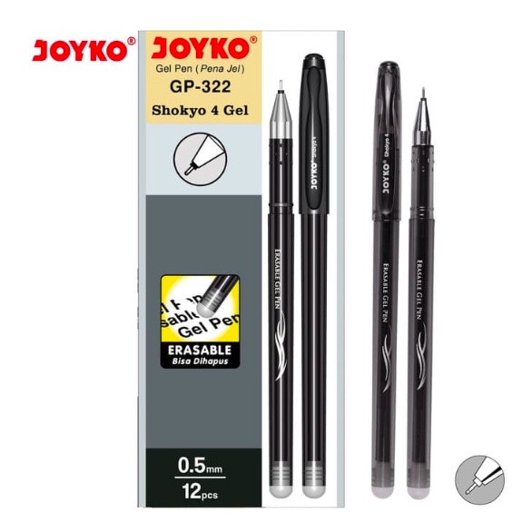 

[ISTY] SHOKYO 4 GEL JOYKO / Erasable Gel Pen Pulpen Pena Bisa Dihapus Joyko GP-322 Shokyo 0.5 mm