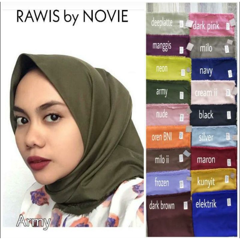 JILBAB RAWIS NOVIE POLOS/SEGIEMPAT PREMIUM