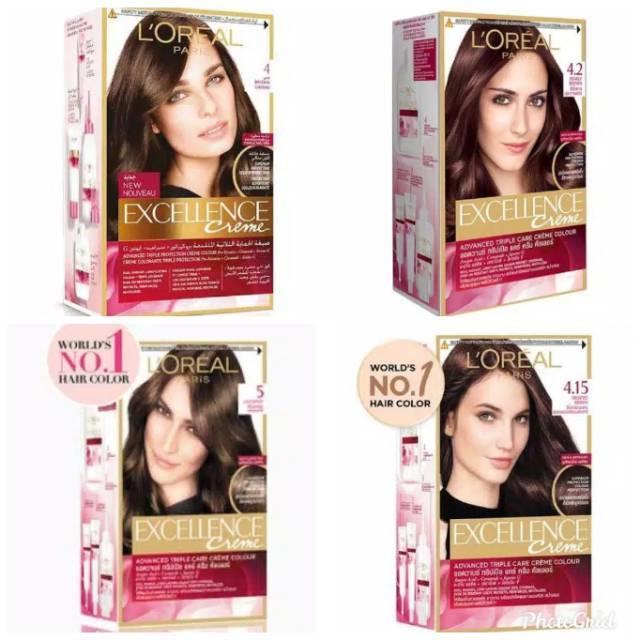  Loreal  Paris Excellence Creme Hair Color Cat  Pewarna 