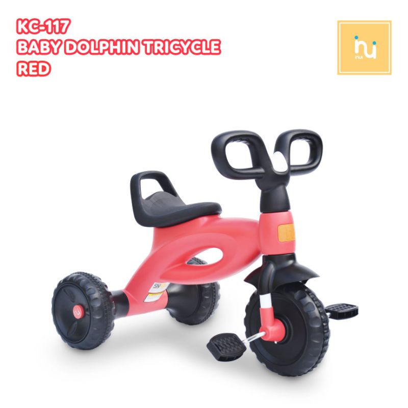 sepeda anak roda tiga inui id baby dolphin tricycle kc-117
