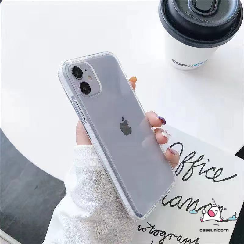 Soft Case Tpu Transparan Shockproof Anti Jatuh Untuk Iphone 12 11 Pro Max Xr Xs Max X 6s 8 7 Plus Se 2020