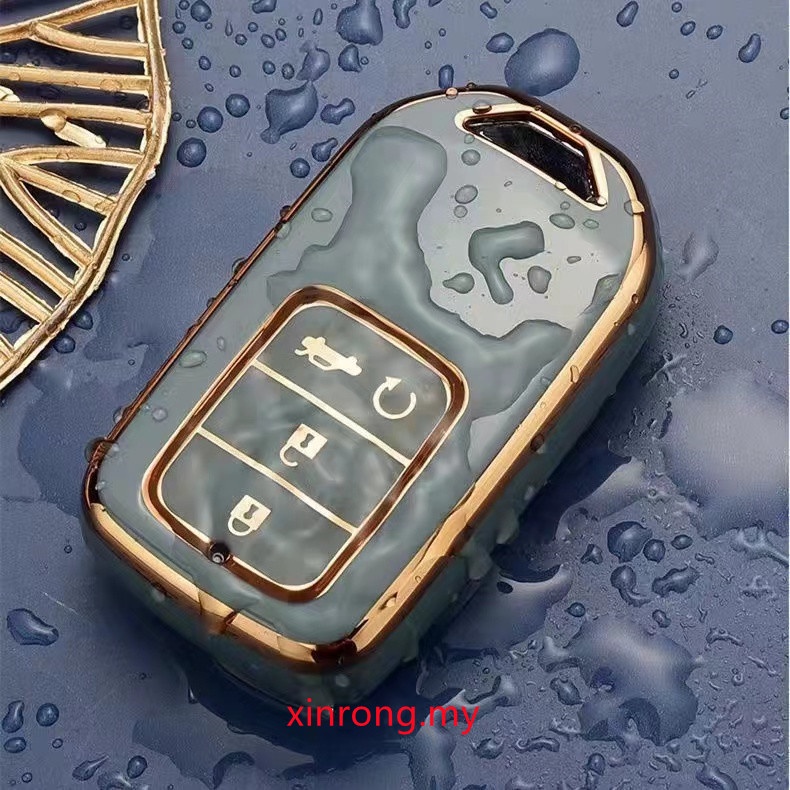 Casing Kunci Mobil Keyless Bahan Silikon Untuk Honda HRV / BRV / Jazz / CRV 2014-2021