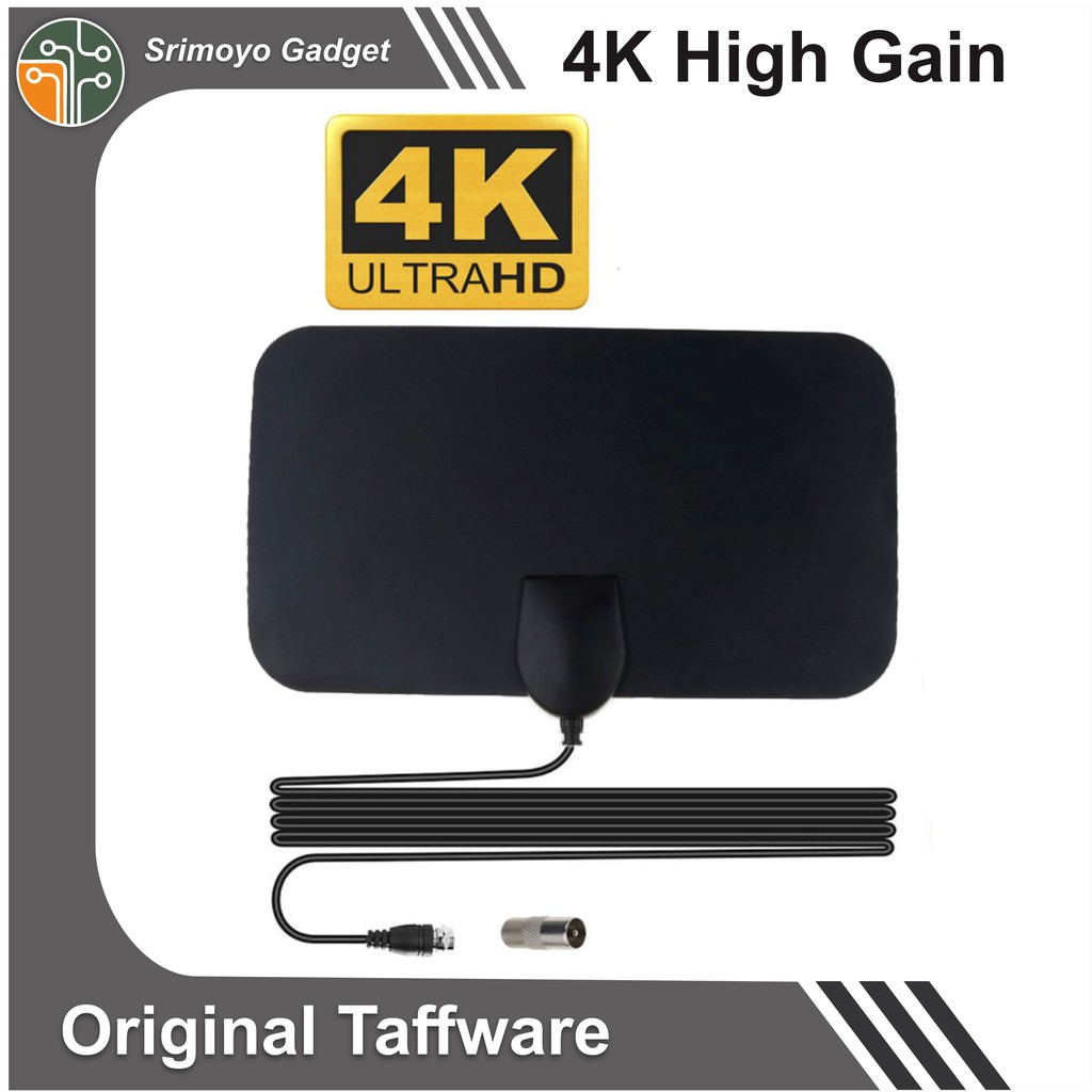 Jual Antena TV Digital Indoor Dalam Ruangan High Gain 25 dB VHF UHF