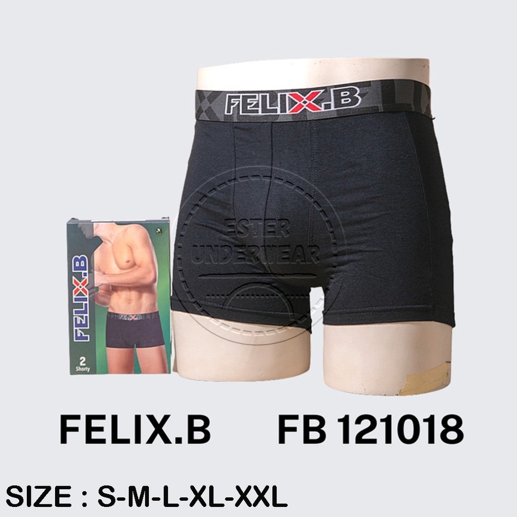 Celana Boxer Pria Felix.B FB 121018 ISI-2 PCS