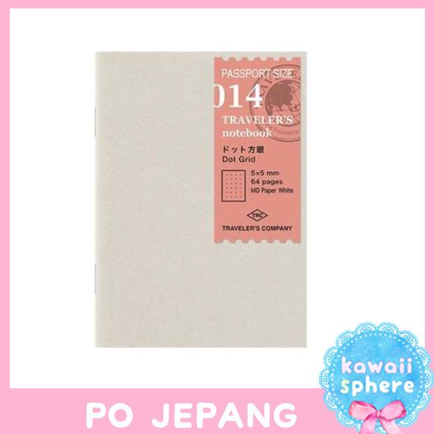

Office & Stationery | Buku Tulis | Midori Travelers Notebook | Passport Size | Dot Grid Refill | Po | Best Seller