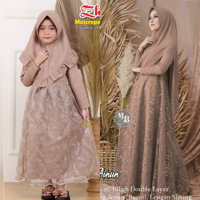 Gamis syar'i AINUN BEST SELLER ORIGINAL by MB