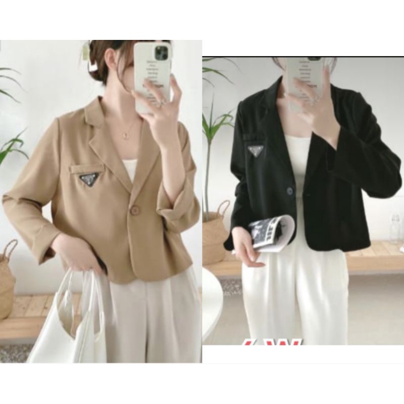 BLAZER  ZIEZIE CROP KATUN PRDA FASHION IMPORT