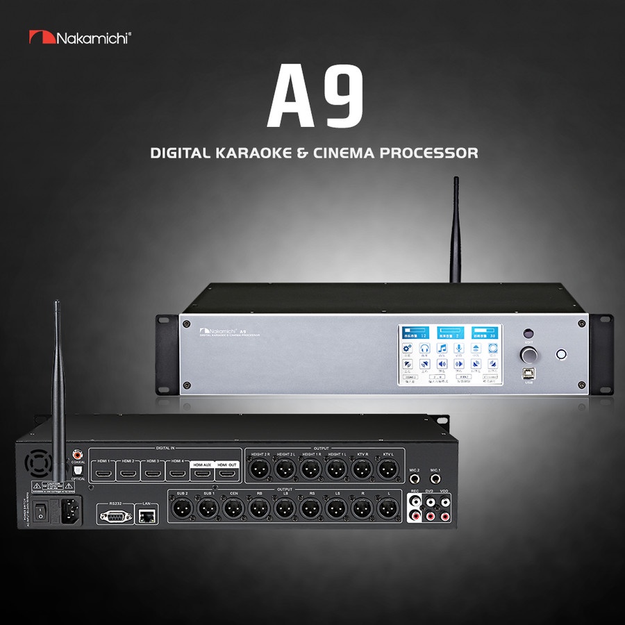Nakamichi A9 Processor Amplifier Home Theater & Karaoke dolby atmos