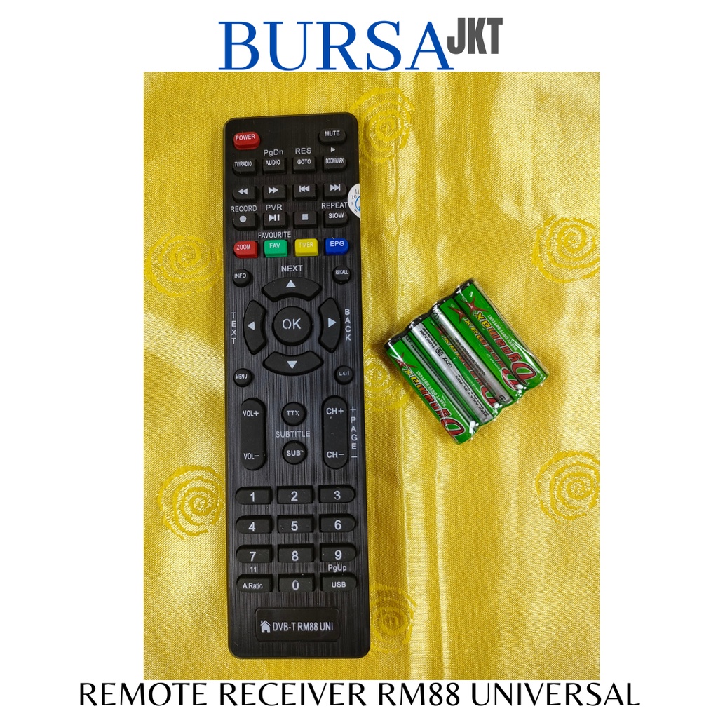 REMOTE SET TOP BOX STB DVB T2 UNIVERSAL RM88 VENUS MATRIX EVENIX SKYBOX