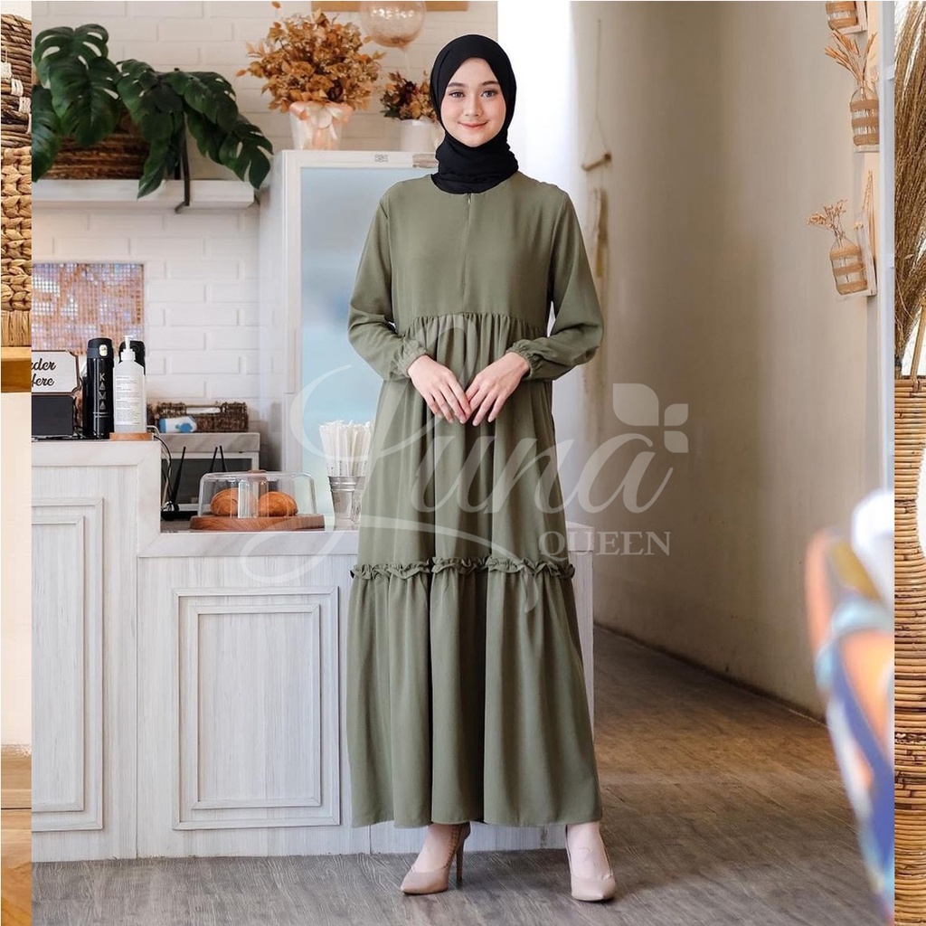 GAMIS WANITA DEYSI GAMIS TERBARU 2024 gamis lebaran 2024 gamis model terbaru 2024