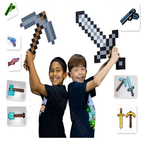 Minecraft Mainan  Anak Pedang  Diamond Sword Kapak PickAxe 